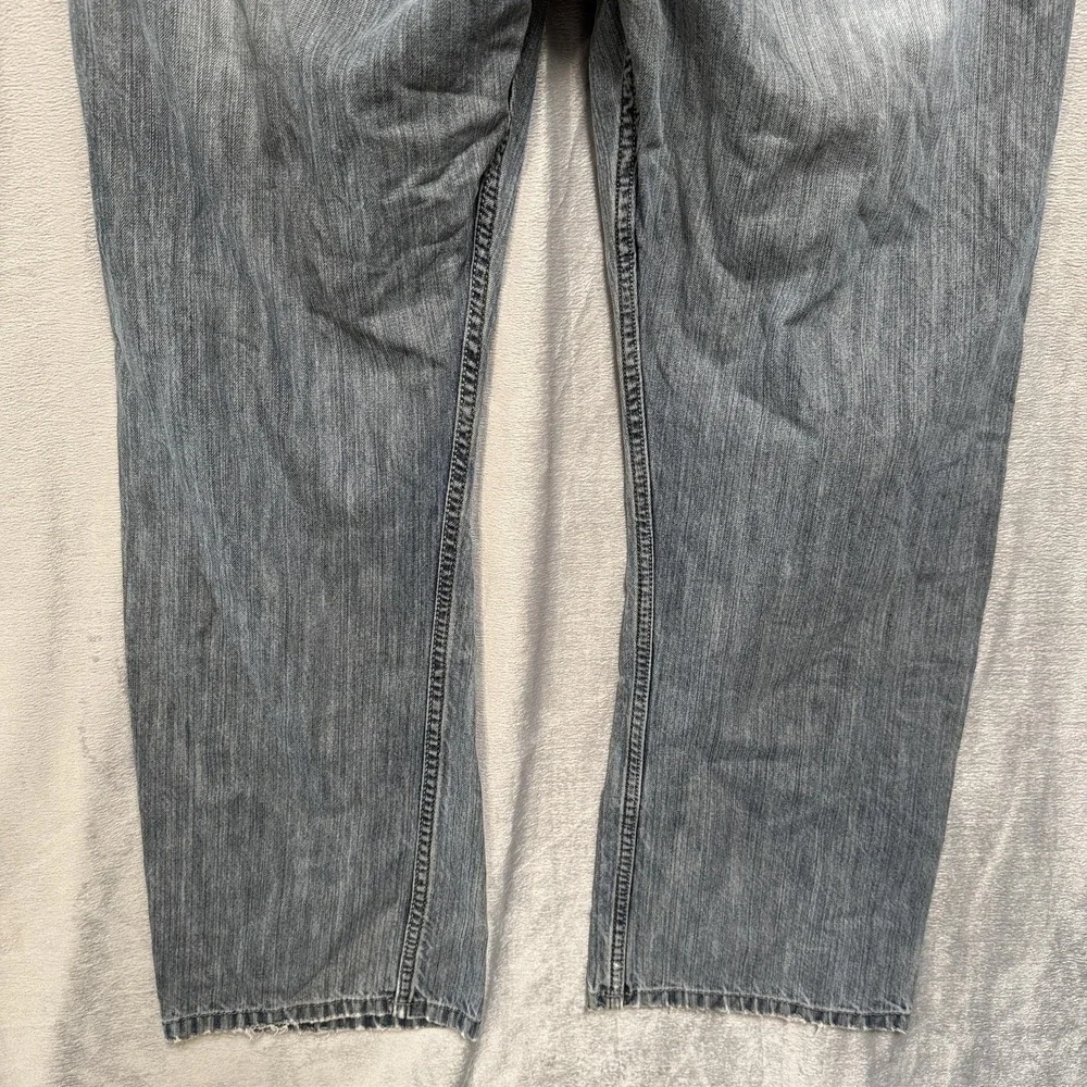 Wrangler Jeans Co Straight Fit Jeans Mens‎ 36x30 Distressed Rip Knee Workwear